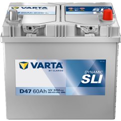 Autobaterie VARTA Dynamic SLI 12V 60Ah 540A, 560410, D47