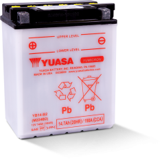 Motobaterie YUASA YB14-B2, 12V,  14Ah