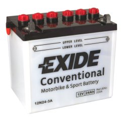 Motobaterie EXIDE Bike Conventional 24Ah, 12V, 12N24-3A