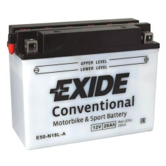 Motobaterie EXIDE Bike Conventional 20Ah, 12V, Y50-N18L-A