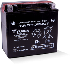 Motobaterie YUASA YTX14H-BS, 12V,  12Ah
