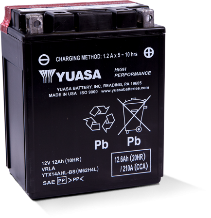 Motobaterie YUASA YTX14AHL-BS, 12V,  12Ah