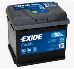 Autobaterie EXIDE Excell 50Ah, 12V, EB501