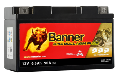 Motobaterie Banner BIKE BULL AGM PLUS 50601 BGT7B-4 (YT7B-BS)12V - 6,5Ah