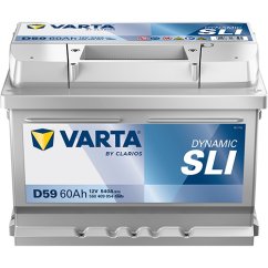 Autobaterie VARTA Dynamic SLI 12V 60Ah 540A, 560409, D59