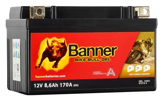 Motobaterie Banner Bike Bull GEL 50901, BGTZS10-4 (YTZ10S), 12V - 9Ah