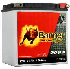 Motobaterie Banner Bike Bull AGM PRO 53001 / BETX 30L, 26Ah, 12V