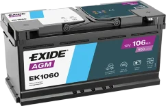 EXIDE Start-Stop AGM 12V 106Ah EK1060