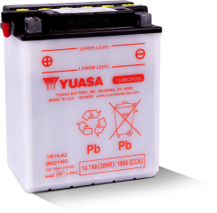 Motobaterie YUASA YB14-A2, 12V,  14Ah