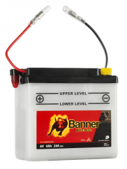 Motobaterie Banner Bike Bull 6N4B-2A, 4Ah, 6V