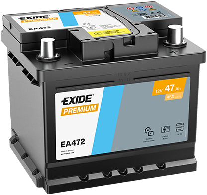 Autobaterie EXIDE Premium 47Ah, 12V, EA472