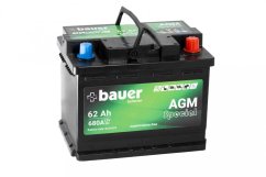 Autobaterie BAUER AGM 62Ah 680A