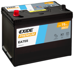 Autobaterie EXIDE Premium 75Ah, 12V, EA755
