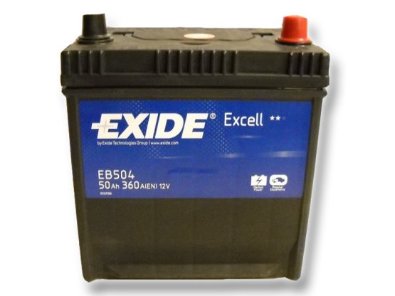 Autobaterie EXIDE Excell 50Ah, 12V, EB504