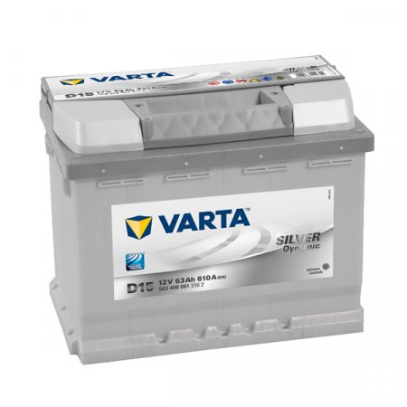 Autobaterie VARTA SILVER Dynamic 63Ah, 12V, D15, 563400