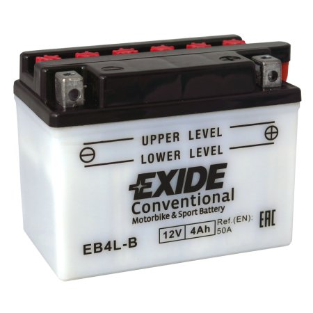 Motobaterie EXIDE BIKE Conventional 4Ah, 12V, YB4L-B