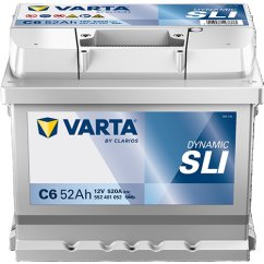 Autobaterie VARTA Dynamic SLI 12V 52Ah 520A, 552401, C6