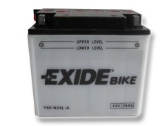 Motobaterie EXIDE Bike Conventional 28Ah, 12V, Y60-N24L-A