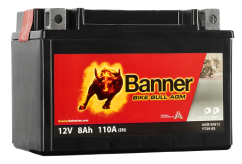 Motobaterie Banner Bike Bull AGM YTX9-BS, 8Ah, 12V