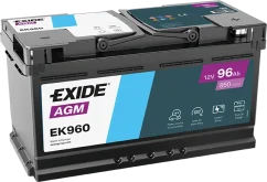 Autobaterie EXIDE START-STOP AGM 96Ah, 12V, EK960