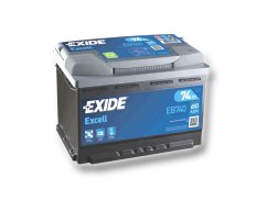 Autobaterie EXIDE Excell 74Ah, 12V, EB740