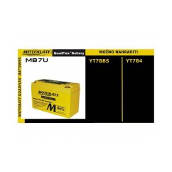 MOTOBATT MB7U 12V 6,5Ah 100A