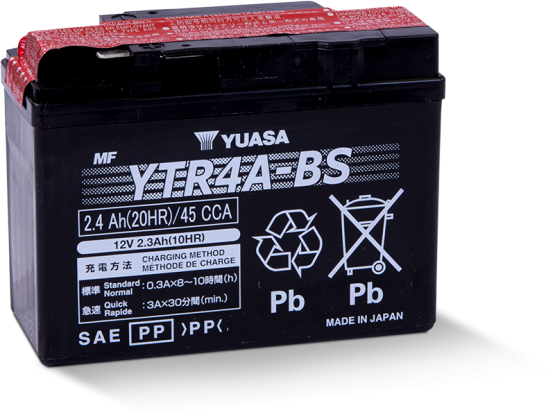 Motobaterie YUASA YTR4A-BS, 12V,  2,3Ah