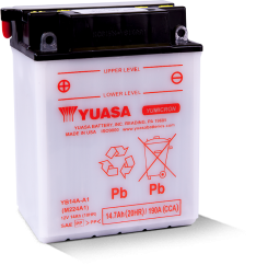 Motobaterie YUASA YB14A-A1, 12V,  14Ah