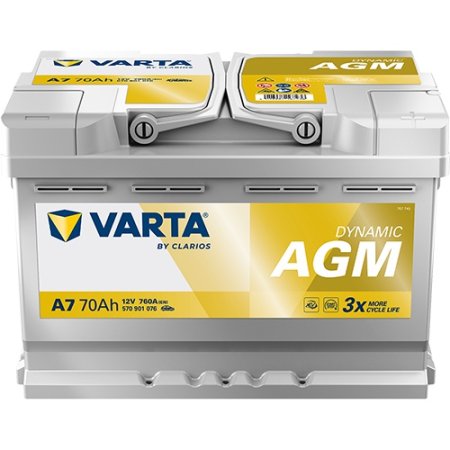 Autobaterie VARTA Silver Dynamic AGM  70Ah, 12V, E39, 570901