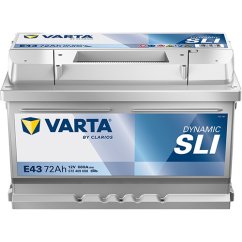 Autobaterie VARTA Dynamic SLI 12V 72Ah 680A, 572409, E43