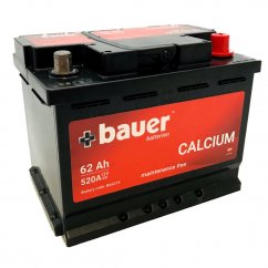 Autobaterie Bauer Calcium 62Ah 12V 520A