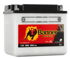 Motobaterie Banner Bike Bull YB7C-A, 8Ah, 12V