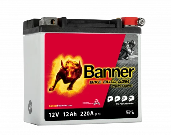 Motobaterie Banner Bike Bull AGM PRO 51421 / BETX 14L, 12Ah, 12V