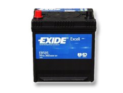 Autobaterie EXIDE Excell 50Ah, 12V, EB505