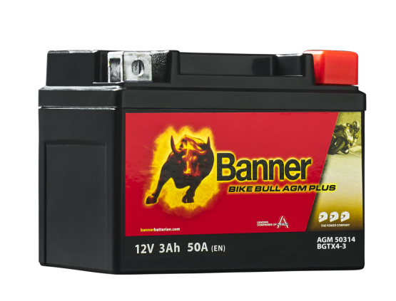 Motobaterie Banner BIKE BULL AGM PLUS 50314 BGTX4 ( YTX4L-BS )