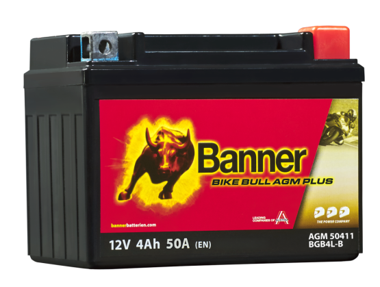 Motobaterie Banner BIKE BULL AGM PLUS 50411 BGB4L-B ( YB4L-B )
