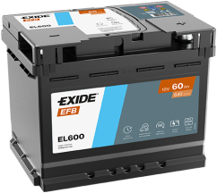 Autobaterie EXIDE START-STOP EFB 60Ah, 12V, EL600
