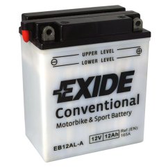 Motobaterie EXIDE Bike Conventional 12Ah, 12V, YB12AL-A