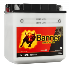 Motobaterie Banner Bike Bull YB16B-A1, 16Ah, 12V