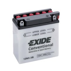 Motobaterie EXIDE BIKE Conventional 5Ah, 12V, 12N5-3B / YB5L-B