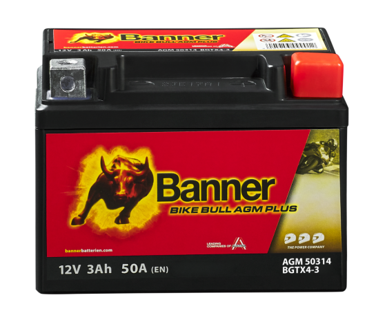 Motobaterie Banner BIKE BULL AGM PLUS 50314 BGTX4 ( YTX4L-BS )