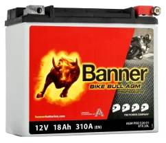 Motobaterie Banner Bike Bull AGM PRO 52001 / BETX 20L, 18Ah, 12V