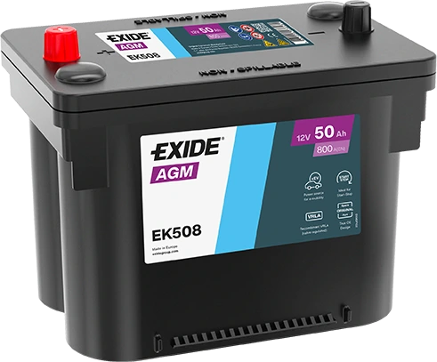Autobaterie EXIDE Start-Stop AGM 12V 50Ah EK508