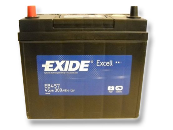 Autobaterie EXIDE Excell 45Ah, 12V, EB457