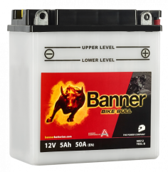 Motobaterie Banner Bike Bull YB5L-B, 5Ah, 12V