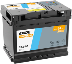 Autobaterie EXIDE Premium 64Ah, 12V, EA640