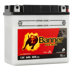 Motobaterie Banner Bike Bull 12N5,5-3B, 5.5Ah, 12V