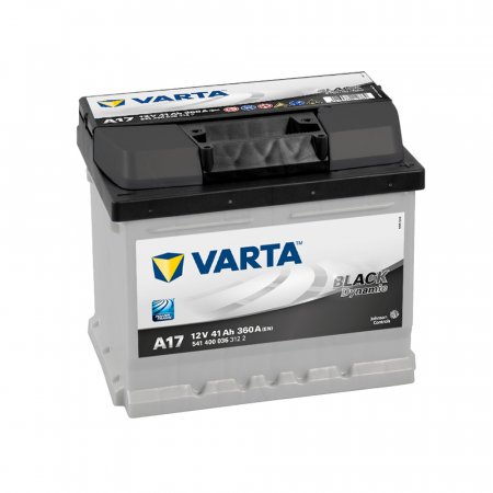 Autobaterie VARTA BLACK Dynamic 41Ah, 541400, 12V, A17