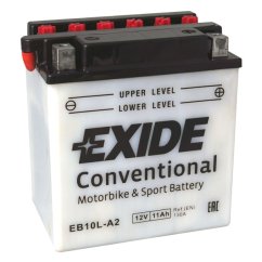 Motobaterie EXIDE BIKE Conventional 11Ah, 12V, YB10L-A2