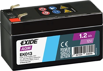 Autobaterie EXIDE Start-Stop Auxiliary 12V 1.2Ah EK013